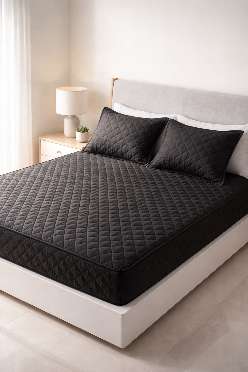 Cubre Colchón + 2 Cubre Almohadas Impermeables
